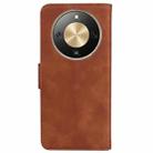 For Honor X70 5G Skin Feel Pure Color Flip Leather Phone Case(Brown) - 3