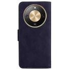 For Honor X70 5G Skin Feel Pure Color Flip Leather Phone Case(Black) - 3