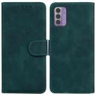 For Nokia G42 Skin Feel Pure Color Flip Leather Phone Case(Green) - 1