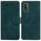 For Nokia XR21 Skin Feel Pure Color Flip Leather Phone Case(Green) - 1
