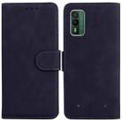 For Nokia XR21 Skin Feel Pure Color Flip Leather Phone Case(Black) - 1