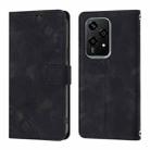 For Honor 200 Lite Global Skin-feel Embossed Leather Phone Case(Black) - 2