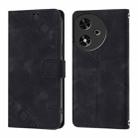 For Honor Play 50 Skin-feel Embossed Leather Phone Case(Black) - 2