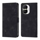 For Honor X40i Skin-feel Embossed Leather Phone Case(Black) - 2