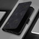 For Honor X6b Skin-feel Embossed Leather Phone Case(Black) - 2