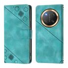 For Honor X9c 5G Global Skin-feel Embossed Leather Phone Case(Green) - 3