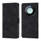 For Honor X9c Smart 5G Global Skin-feel Embossed Leather Phone Case(Black) - 2