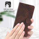 For Honor Play 60 5G Skin-feel Embossed Leather Phone Case(Brown) - 3