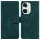 For OnePlus Nord 3 Skin Feel Pure Color Flip Leather Phone Case(Green) - 1