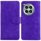 For OnePlus Ace 3 Pro Skin Feel Pure Color Flip Leather Phone Case(Purple) - 1