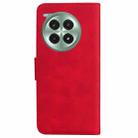 For OnePlus Ace 3 Pro Skin Feel Pure Color Flip Leather Phone Case(Red) - 3