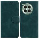 For OnePlus Ace 3 Pro Skin Feel Pure Color Flip Leather Phone Case(Green) - 1