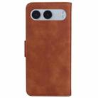 For OnePlus Nord 4 Skin Feel Pure Color Flip Leather Phone Case(Brown) - 3