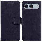 For OnePlus Nord 4 Skin Feel Pure Color Flip Leather Phone Case(Black) - 1