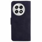 For OnePlus 13 Skin Feel Pure Color Flip Leather Phone Case(Black) - 3