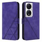 For Honor 90 Smart Global/X7b 4G/5G Global Crossbody 3D Embossed Flip Leather Phone Case(Purple) - 2