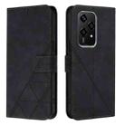 For Honor 200 Lite Global Crossbody 3D Embossed Flip Leather Phone Case(Black) - 2