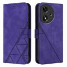 For Honor Play 50 Crossbody 3D Embossed Flip Leather Phone Case(Purple) - 2