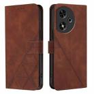 For Honor Play 50 Crossbody 3D Embossed Flip Leather Phone Case(Brown) - 2