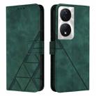 For Honor Play 50 Plus Crossbody 3D Embossed Flip Leather Phone Case(Dark Green) - 2