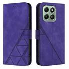 For Honor X6b Crossbody 3D Embossed Flip Leather Phone Case(Purple) - 2