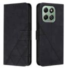 For Honor X6b Crossbody 3D Embossed Flip Leather Phone Case(Black) - 2