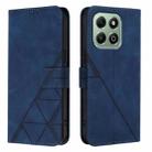 For Honor X6b Crossbody 3D Embossed Flip Leather Phone Case(Blue) - 2