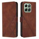 For Honor X6b Crossbody 3D Embossed Flip Leather Phone Case(Brown) - 2