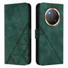 For Honor X9C 5G Global Crossbody 3D Embossed Flip Leather Phone Case(Dark Green) - 2