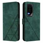 For Honor GT Crossbody 3D Embossed Flip Leather Phone Case(Dark Green) - 2