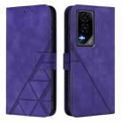 For Honor GT Crossbody 3D Embossed Flip Leather Phone Case(Purple) - 2