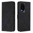 For Honor GT Crossbody 3D Embossed Flip Leather Phone Case(Black) - 2