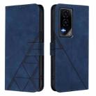 For Honor GT Crossbody 3D Embossed Flip Leather Phone Case(Blue) - 2