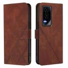 For Honor GT Crossbody 3D Embossed Flip Leather Phone Case(Brown) - 2