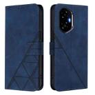 For Honor 300 Crossbody 3D Embossed Flip Leather Phone Case(Blue) - 2