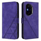 For Honor 300 Pro / 300 Ultra Crossbody 3D Embossed Flip Leather Phone Case(Purple) - 2
