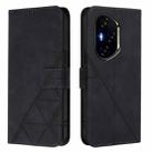 For Honor 300 Pro / 300 Ultra Crossbody 3D Embossed Flip Leather Phone Case(Black) - 2