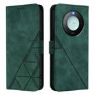 For Honor X9C Smart Global Crossbody 3D Embossed Flip Leather Phone Case(Dark Green) - 2