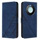 For Honor X9C Smart Global Crossbody 3D Embossed Flip Leather Phone Case(Blue) - 2