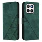 For Honor X8c 4G Global Crossbody 3D Embossed Flip Leather Phone Case(Dark Green) - 2