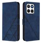 For Honor X8c 4G Global Crossbody 3D Embossed Flip Leather Phone Case(Blue) - 2