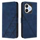 For Honor 400 Lite Global Crossbody 3D Embossed Flip Leather Phone Case(Blue) - 2