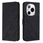 For Honor Power 5G Crossbody 3D Embossed Flip Leather Phone Case(Black) - 2
