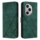 For Honor 400 Pro Global 160.8mm Crossbody 3D Embossed Flip Leather Phone Case(Dark Green) - 2