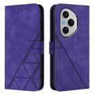 For Honor 400 Pro Global 160.8mm Crossbody 3D Embossed Flip Leather Phone Case(Purple) - 2