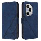 For Honor 400 Pro Global 160.8mm Crossbody 3D Embossed Flip Leather Phone Case(Blue) - 2