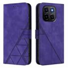 For Honor X6c 4G Crossbody 3D Embossed Flip Leather Phone Case(Purple) - 2