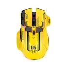 HXSJ G6 10 Keys RGB 12800DPI Tri-mode Wireless Gaming Mouse(Yellow) - 1