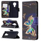 For Nokia 5.3 Colored Drawing Pattern Horizontal Flip Leather Case with Holder & Card Slots & Wallet(Butterfly) - 1