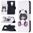 For Nokia 5.3 Colored Drawing Pattern Horizontal Flip Leather Case with Holder & Card Slots & Wallet(Panda) - 1